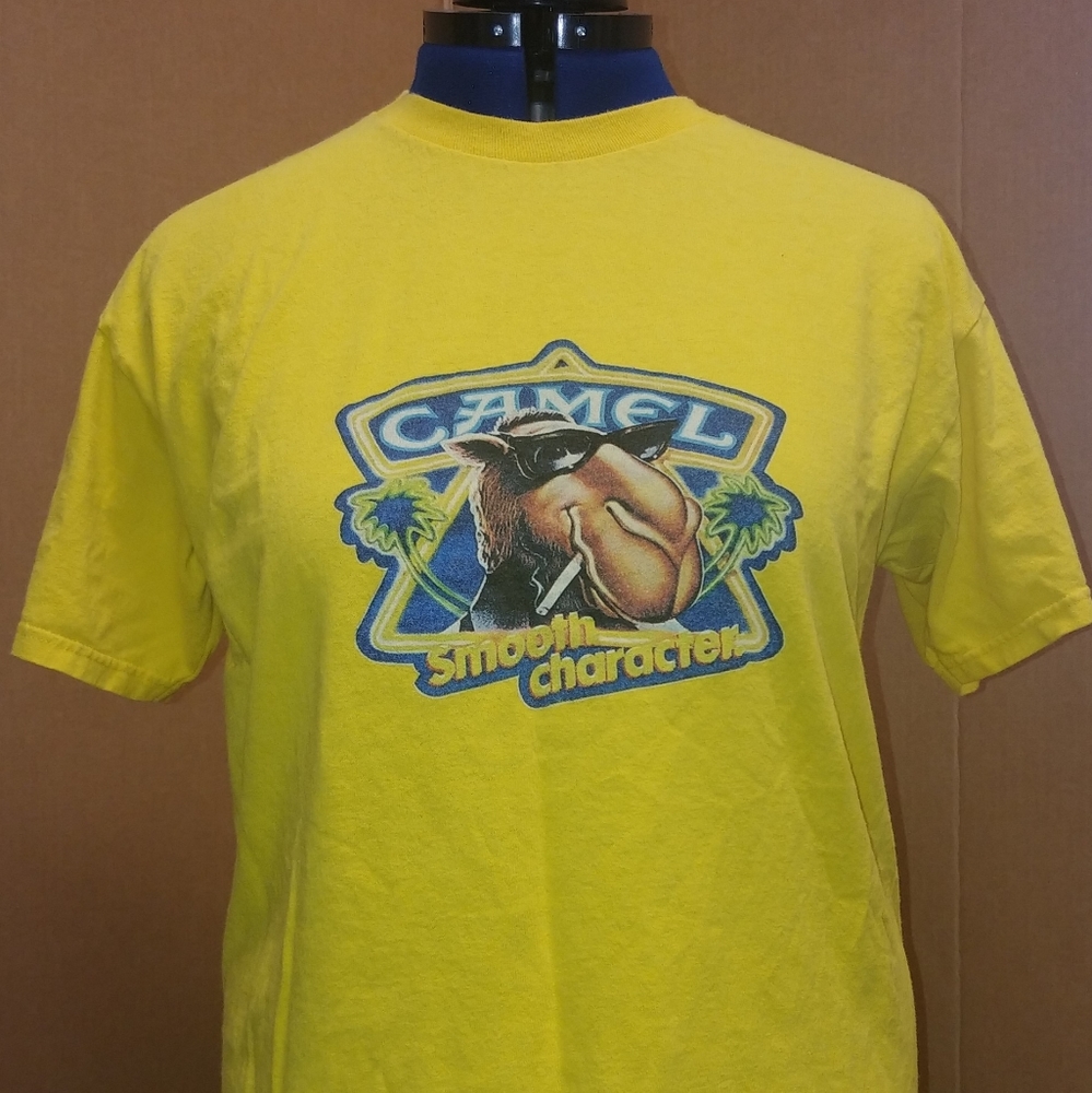Vintage CAMEL Cigarettes Joe Camel Cool T shirt Unisex LARGE